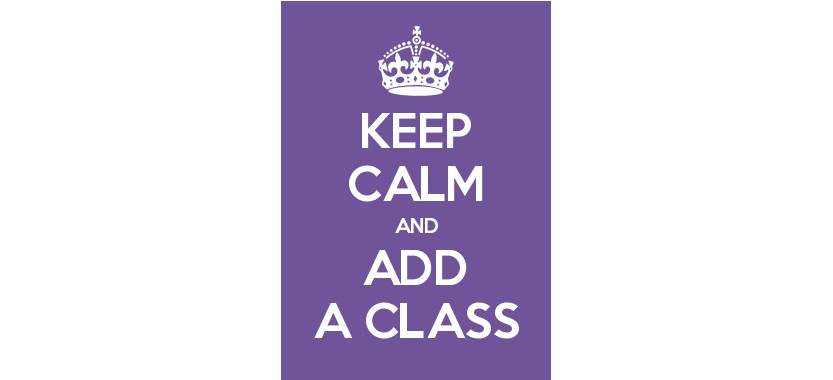 Keep calm and add a class